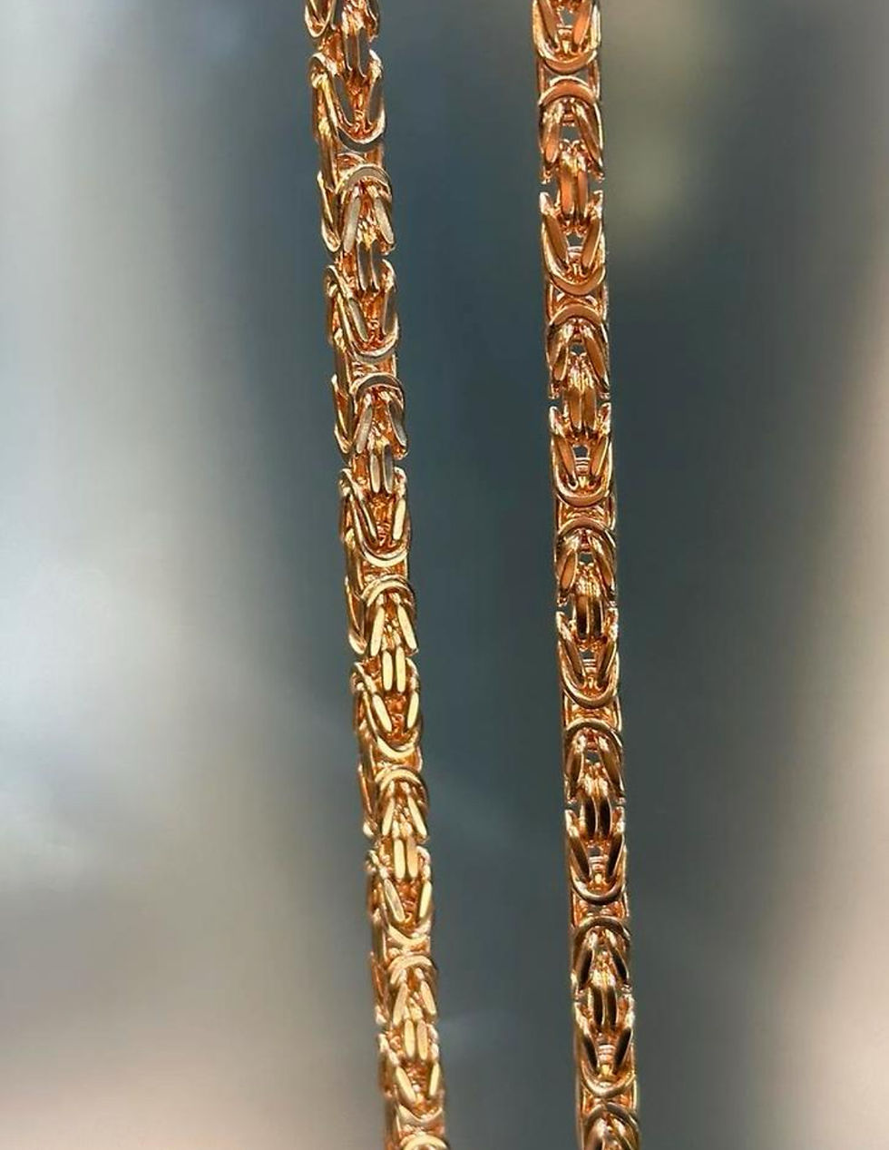 Thumbnail: 18KT Goud - 100.8 Gram - Ketting - KONING - Rose