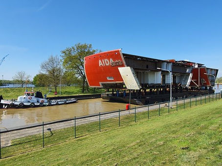 Bugsektion für "Aidacosma" in Papenburg eingetroffen