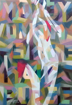 WOMAN 2  (OIL ON CANVAS) 33 BY 48 INCHES 2016