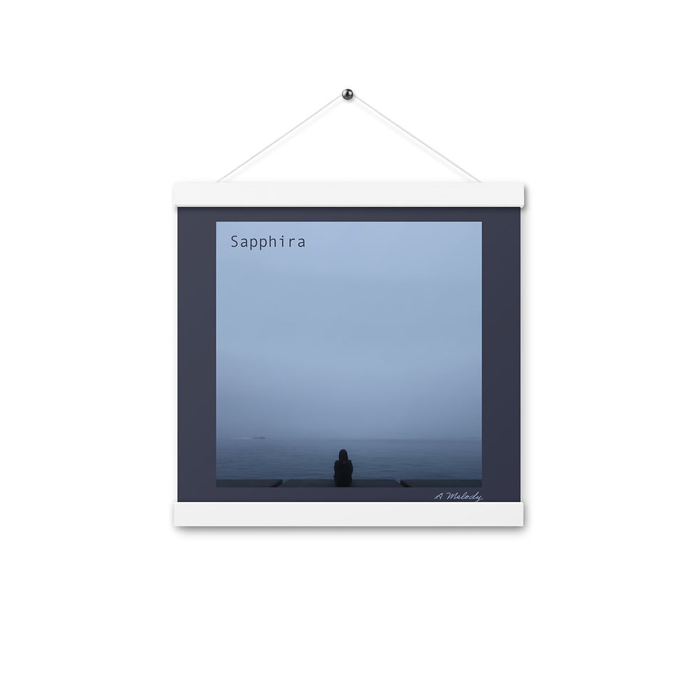Thumbnail: A Melody by Sapphira | Album Cover Matte Poster with hangers