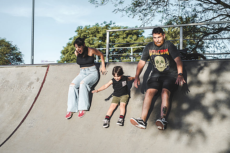 familia captada de forma espontánea