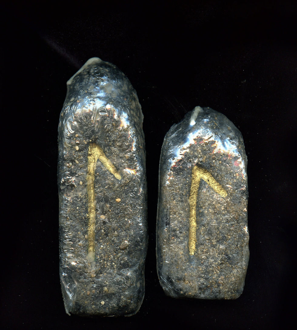 Thumbnail: Stoned Illuminations Rune Candles