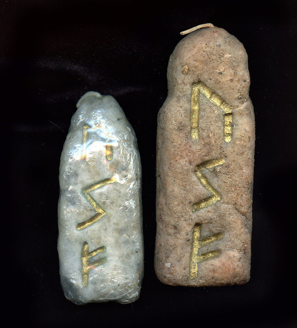 Thumbnail: Stoned Illuminations Rune Candles