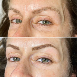 Eyebrows with a Natural-Looking Microblading Technique. The Microbladed Brows are Well-Defined with Soft, Shaded Edges and a Subtle Arch, Creating a Fuller and more Youthful Appearance. Located in Scottsdale Arizona at S&G Studios by Stephanie Baldwin, a 4X Certified Permanent Makeup Artist. Microblading Artist, Scottsdale Microblading Artist, Permanent Eyebrows, Microblading Artist in Scottsdale, Scottsdale Tattoo Artist, North Scottsdale Permanent Makeup, Old Town Permanent Makeup, Old Town Scottsdale, Scottsdale Makeup Artist, Scottsdale Salon