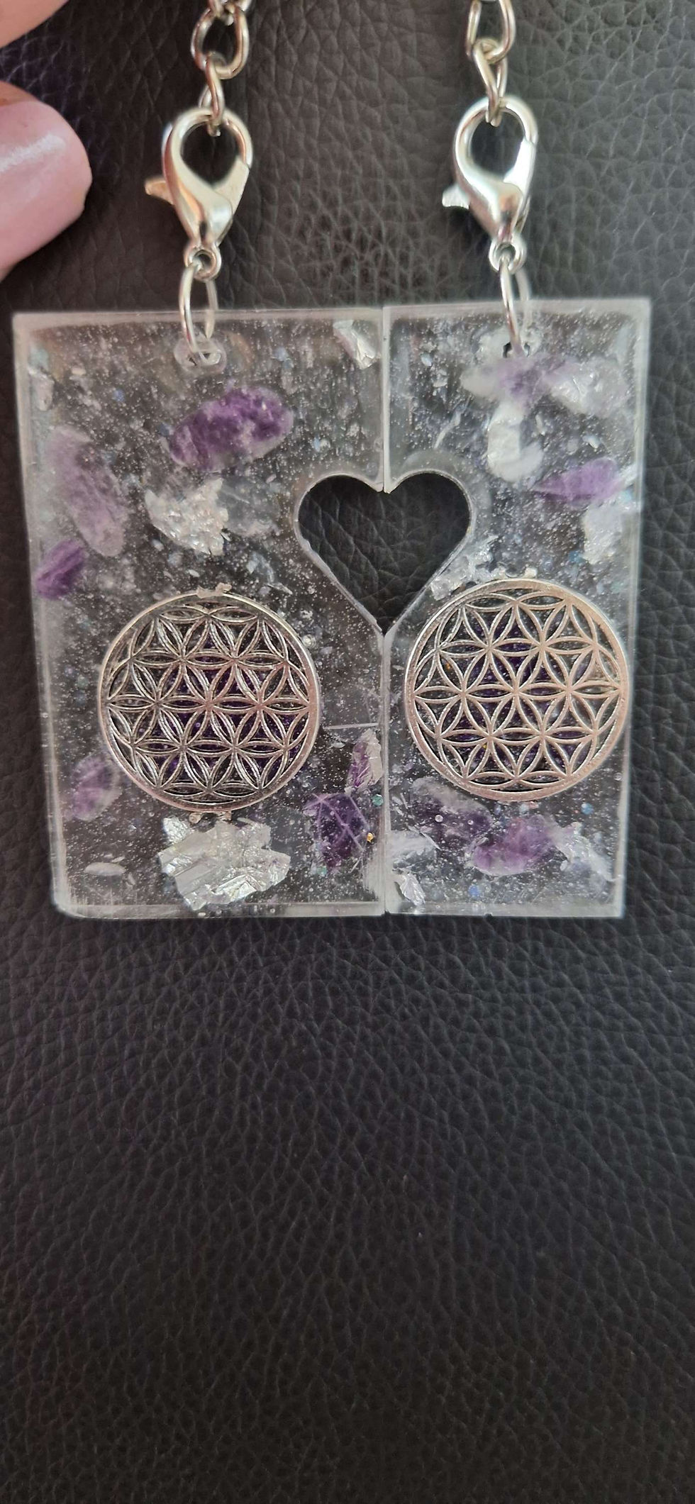Miniature : Porte-clés  / bijoux de sac DUO CŒUR 