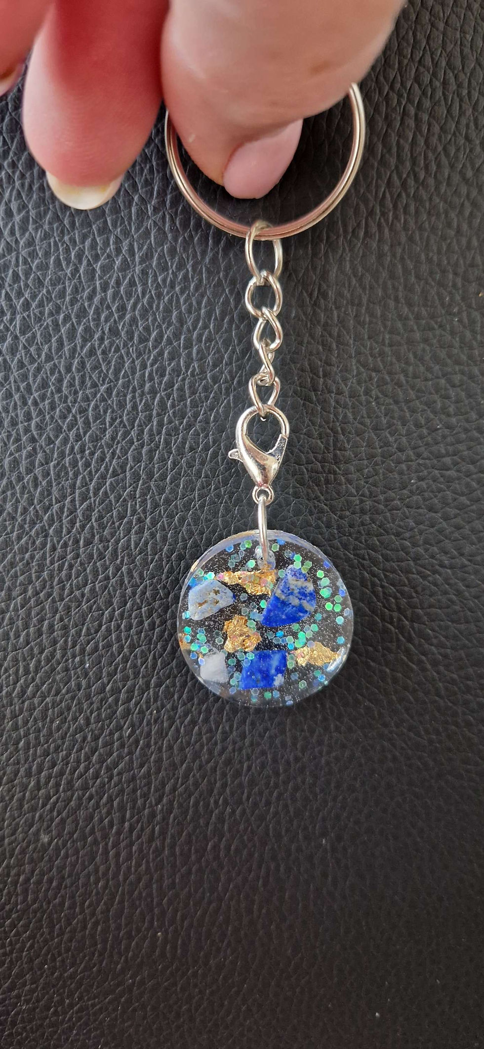 Porte-clés / bijoux de sac lapis lazuli