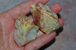 Handfuls of Australian Opals