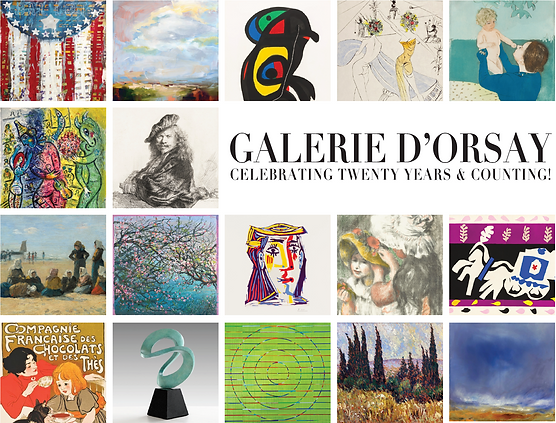 Galerie D'Orsay catalogue from 20th anniversary featuring a variety of artists