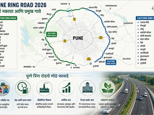 पुणे रिंग रोड 2026: कोणती गावे जाणार रिंग रोडमध्ये? संपूर्ण यादी, मार्ग आणि मोठे फायदे