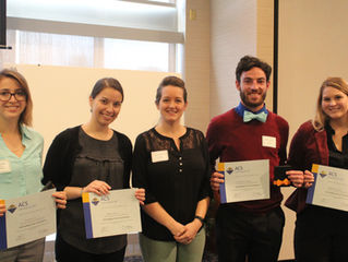 Five undergrads represent Chan Lab at undergrad conference, Gina wins poster award