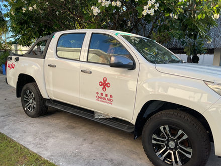 E a tia Tiaina ni Bwaintangira KCF tewaaana te Pick-Up Truck
