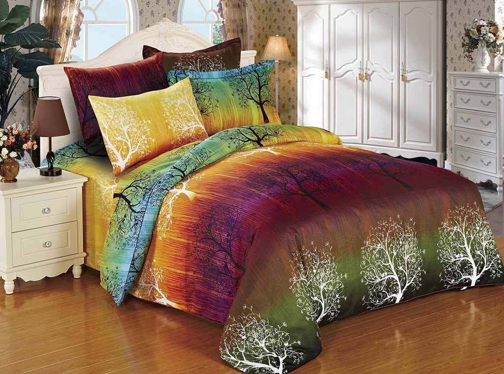 Rainbow Tree Quilt Cover Set
