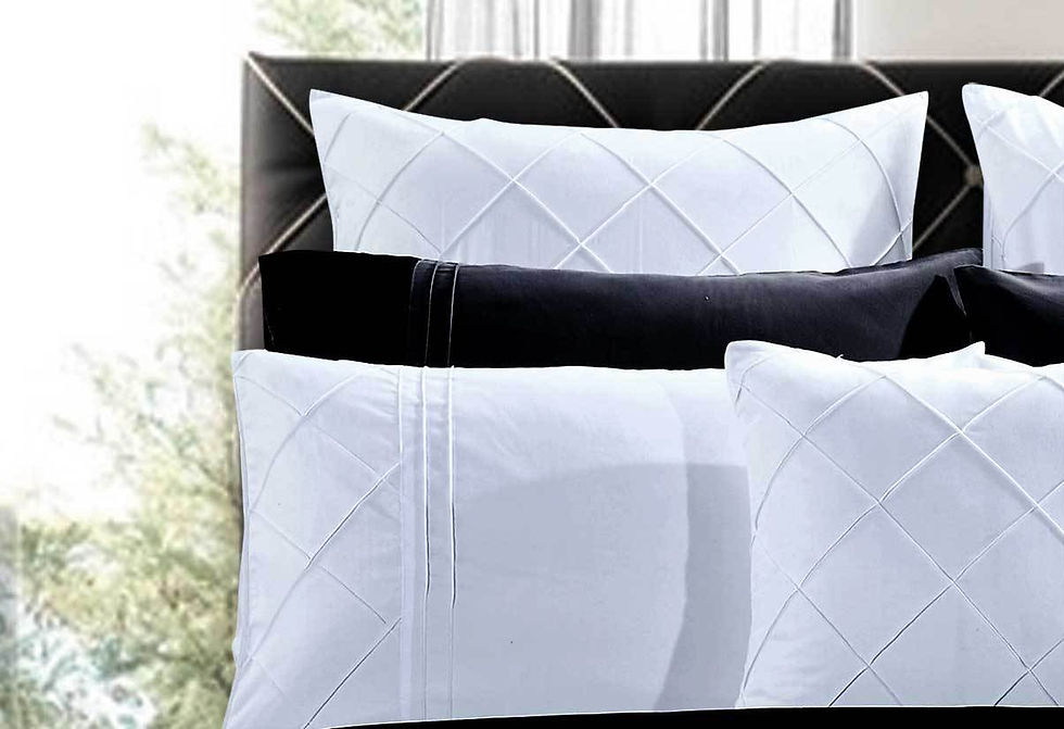 Thumbnail: White Pintuck Quilt Cover Set, Super Soft 3 Piece Duvet Cover Set
