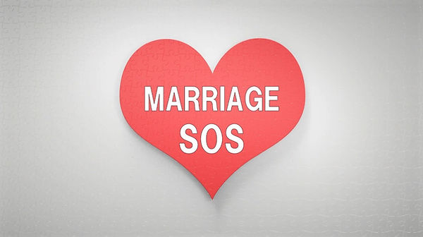 A jigsaw heart with the title Marriage SOS