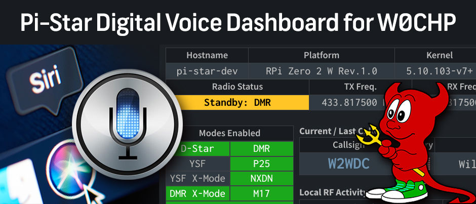 Demostración del proyecto de comando de voz, para controlar y administrar el Dashboard de Pi-Star