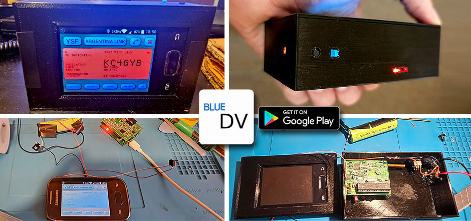 Celular en desuso integrado a un Hotspot MMDVM, corriendo la app. Blue-DV, sin utilizar Pi-Star y una Raspi, por Andres-LU8AQL