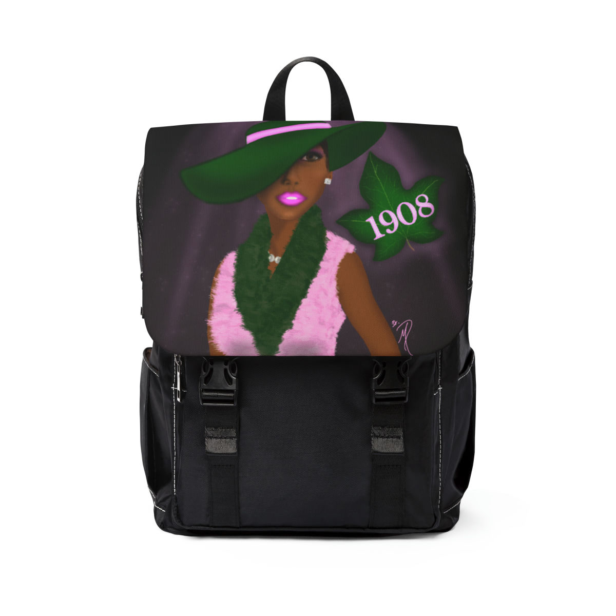 "Pretty Pink Lady" Shoulder Backpack