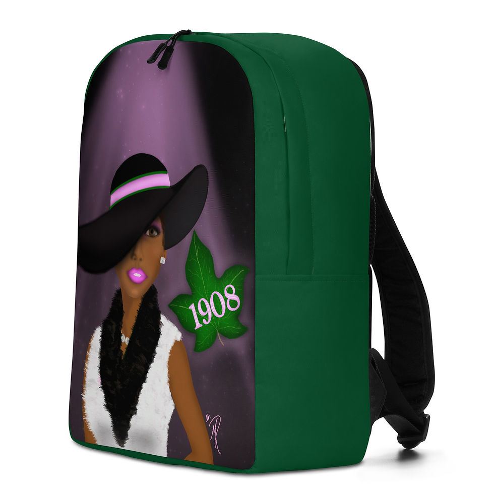 Thumbnail: "A Serious Matter" Backpack - Green 