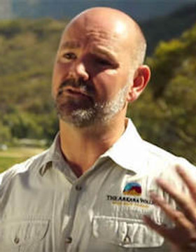 Conservationist professional guide and trainer Brendon Bevan