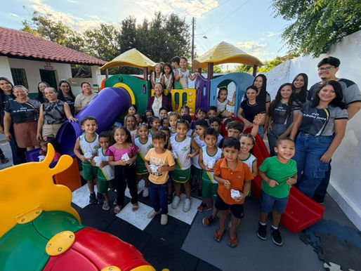 SEDUC de Piripiri entrega playground à Creche Antônio Isaías, na comunidade Caldeirão