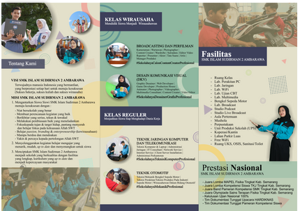 Desain Brosur Sekolah (Bagian belakang)