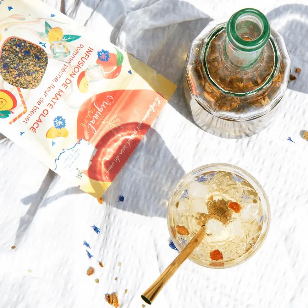 Miniature : Infusion de Maté Glacé Pomme, Pêche, Fleur de bleuet