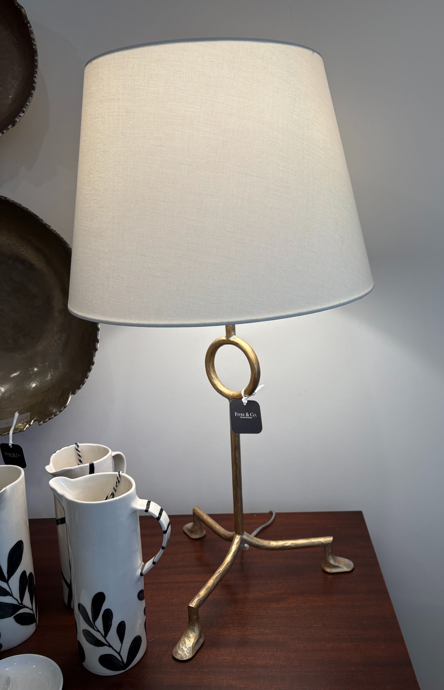 Aged Brass Table Lamp