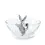 Thumbnail: Glass Dip/Candy Bowl With Pewter Bunny