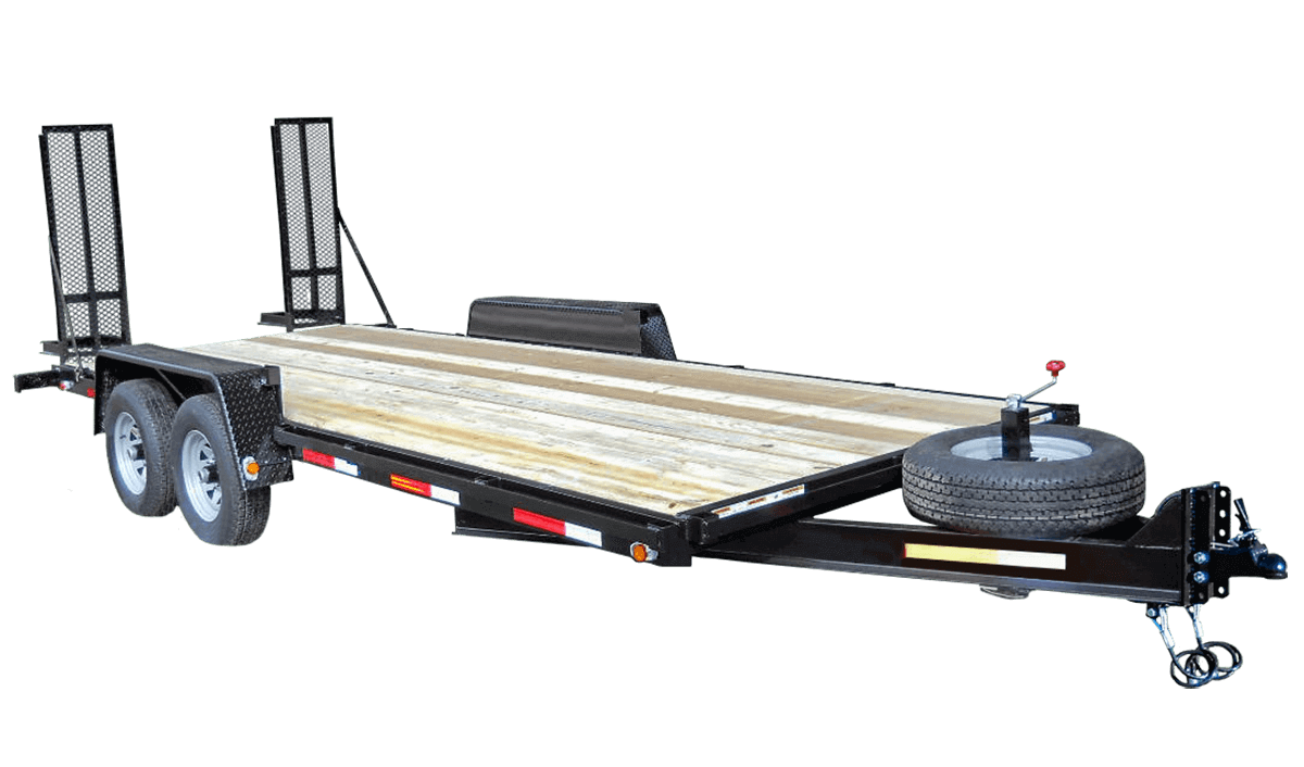 STEEL TANDEM TRAILER 20FT BEAVERTAIL 10000#