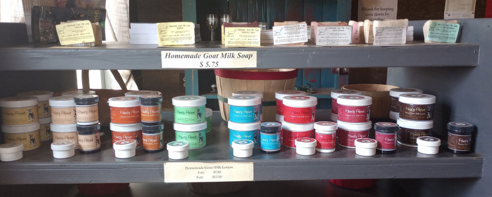 Hammen Family Orchard & Winery Gift Shop hand soaps and lotions