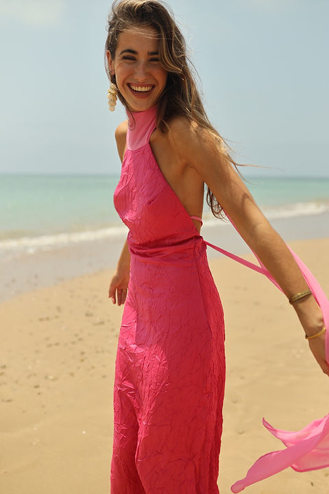 sir the label pink dress SIR the Label Giacomo Gathered Pink Gown