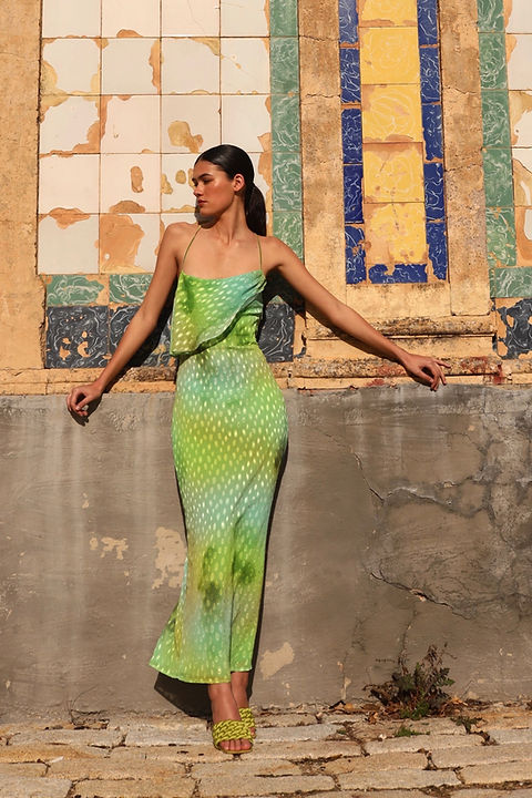 COPACABANA DRESS  GREEN VERSION | CLAW THE LABEL