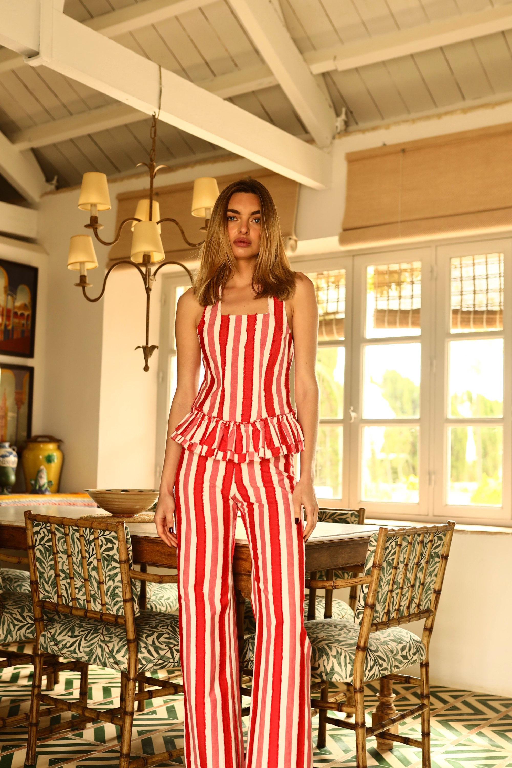 BOLERO SET • Red Stripes Version