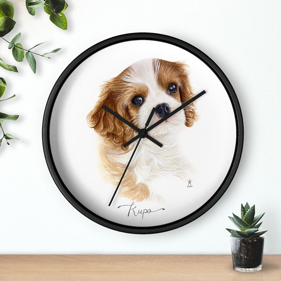 Thumbnail: Wall clock by Amandine's Art