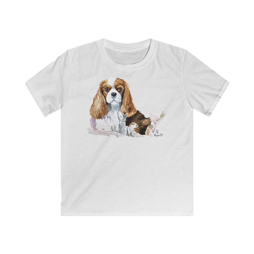 Softstyle Kids T-shirt by Pet Art Studio