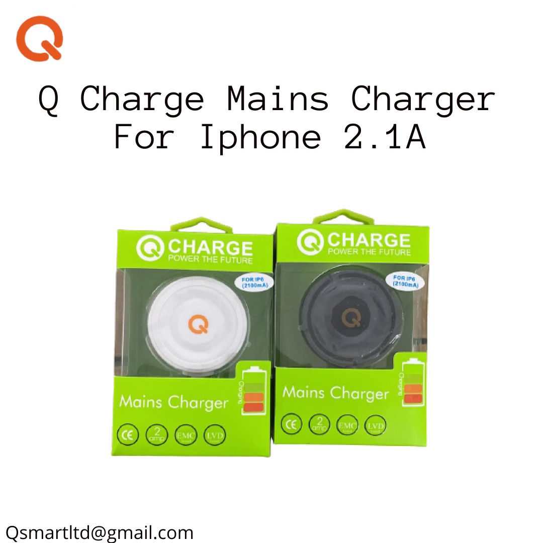 Q CHARGE Iphone 6 2.1a Mains charger