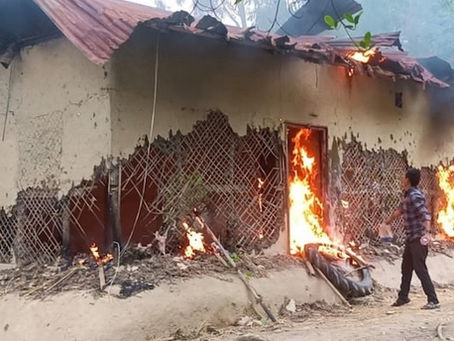 House of man who paraded Manipur women naked set on fire