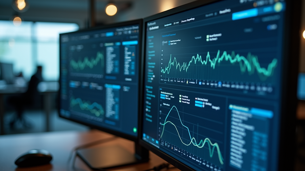 Close-up view of a computer screen showing a remote IT support dashboard