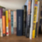 Four in a Row game on bookshelf