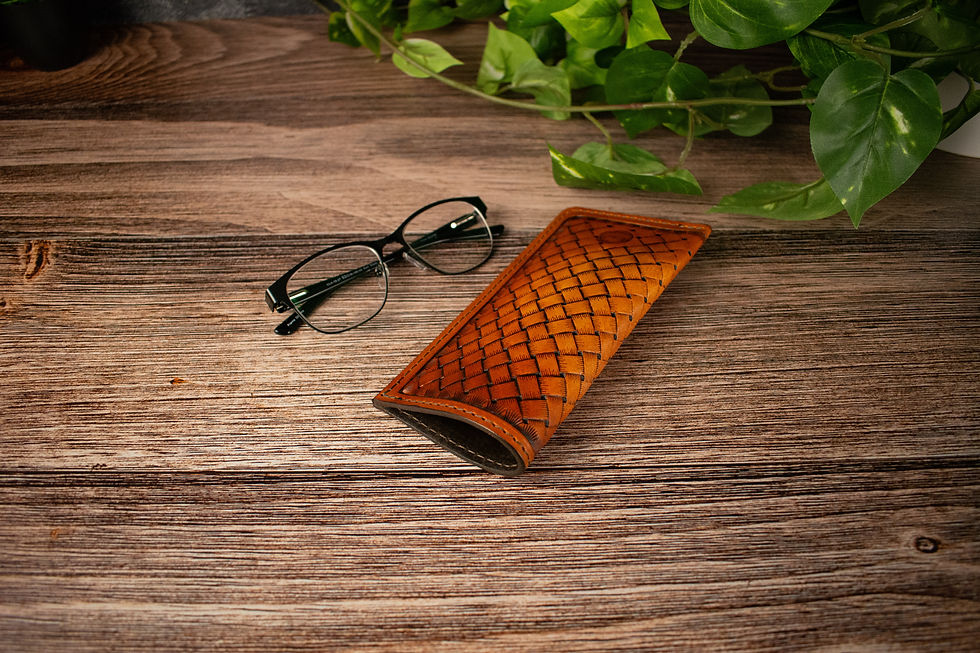 Thumbnail: Glasses Sleeve - Wide Reed Basketweave