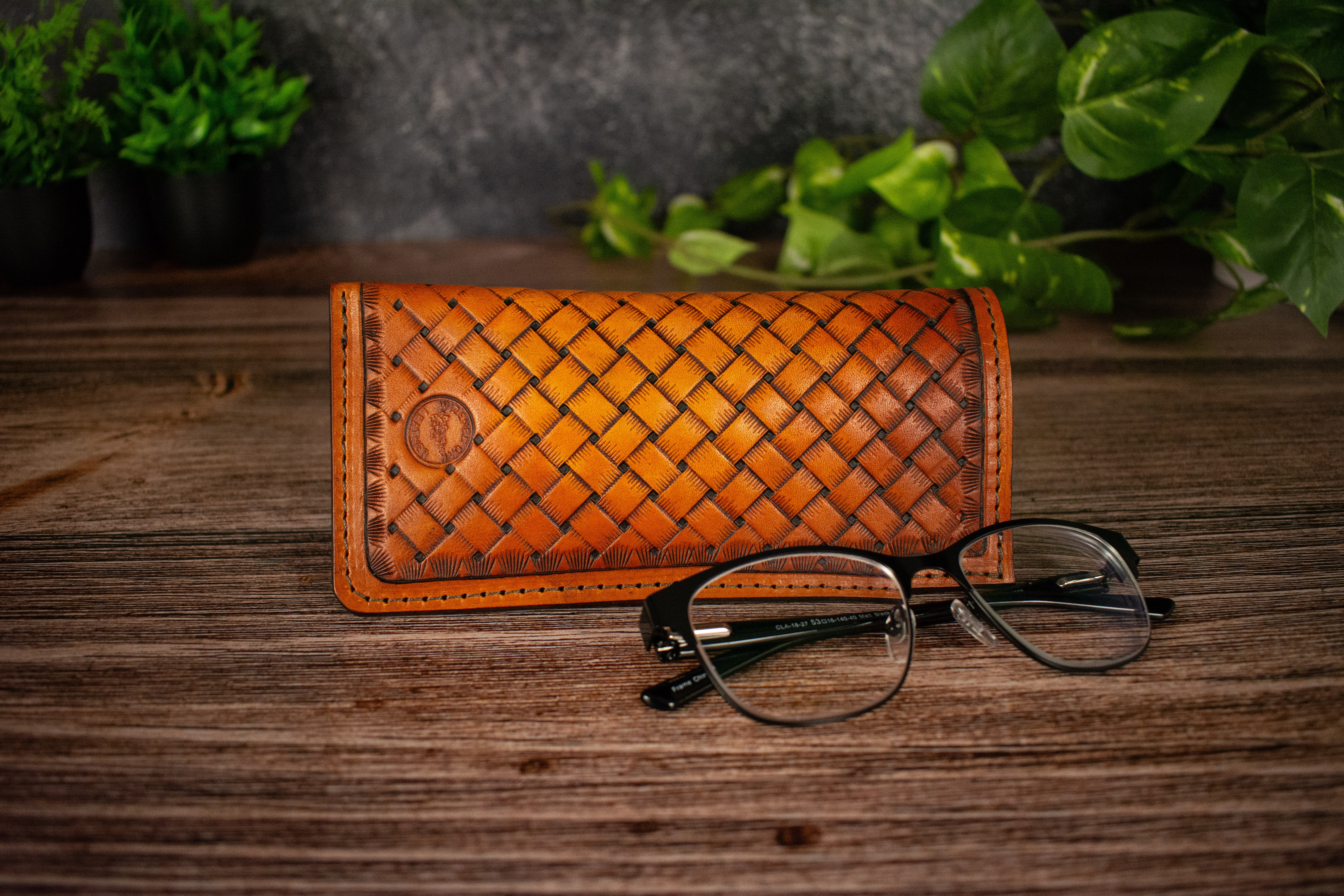 Glasses Sleeve - Wide Reed Basketweave