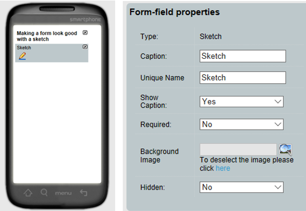 Data Capture Form using Sketch