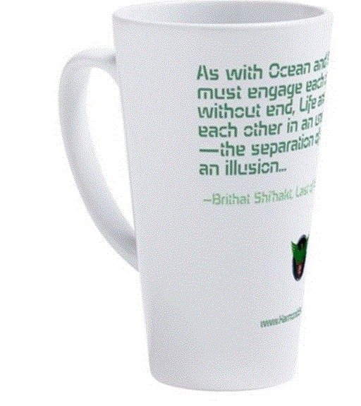 17oz Latte Mug with Takeshi Wisdom