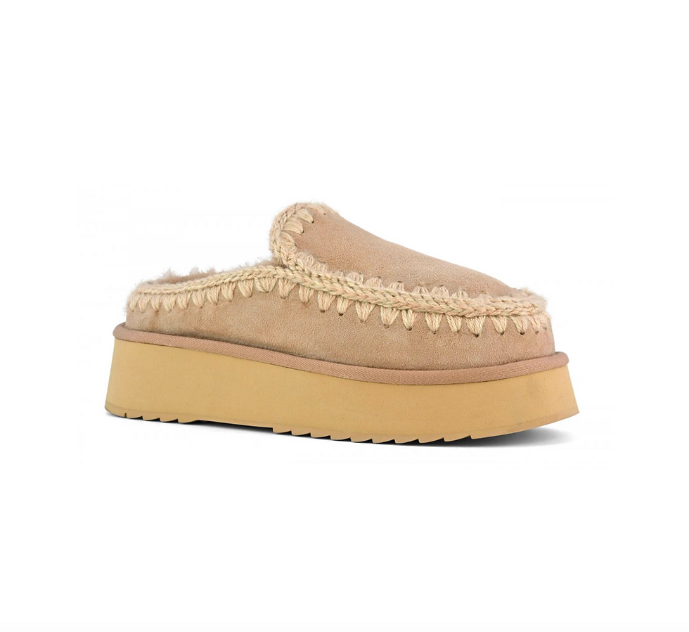 Mou Boots Bounce Clog eskimo platform camel ciabatta sabot