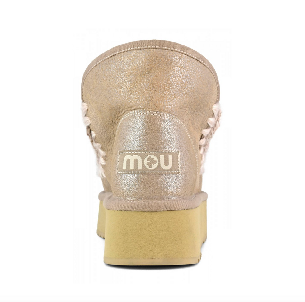 Mou Boots Mini eskimo platform boot stone metalic stivaletto