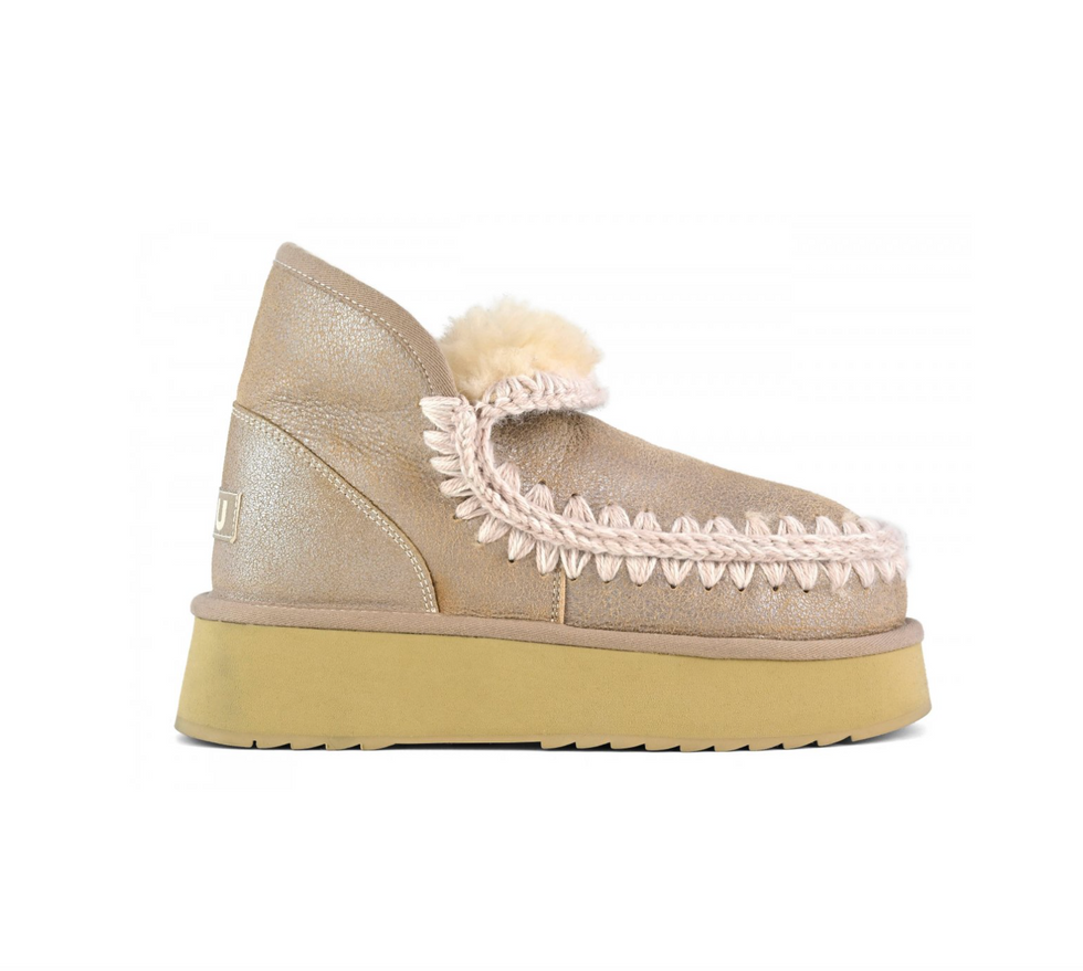 Mou Boots Mini eskimo platform boot stone metalic stivaletto