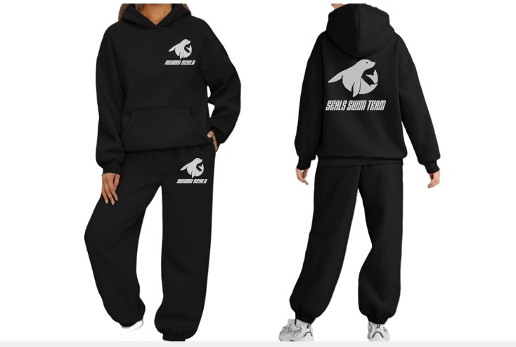 Seals- 2pc Womens Hoodie Sweatsuit