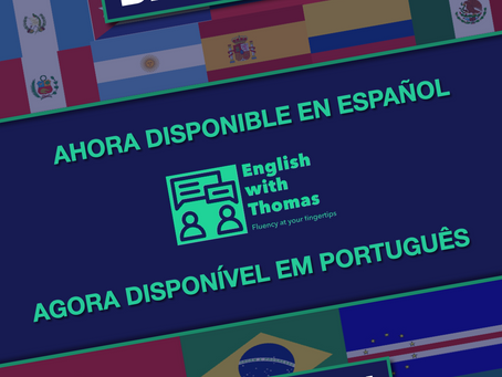 Announcement flyer for the new Spanish and Portuguese languages available on EWT.