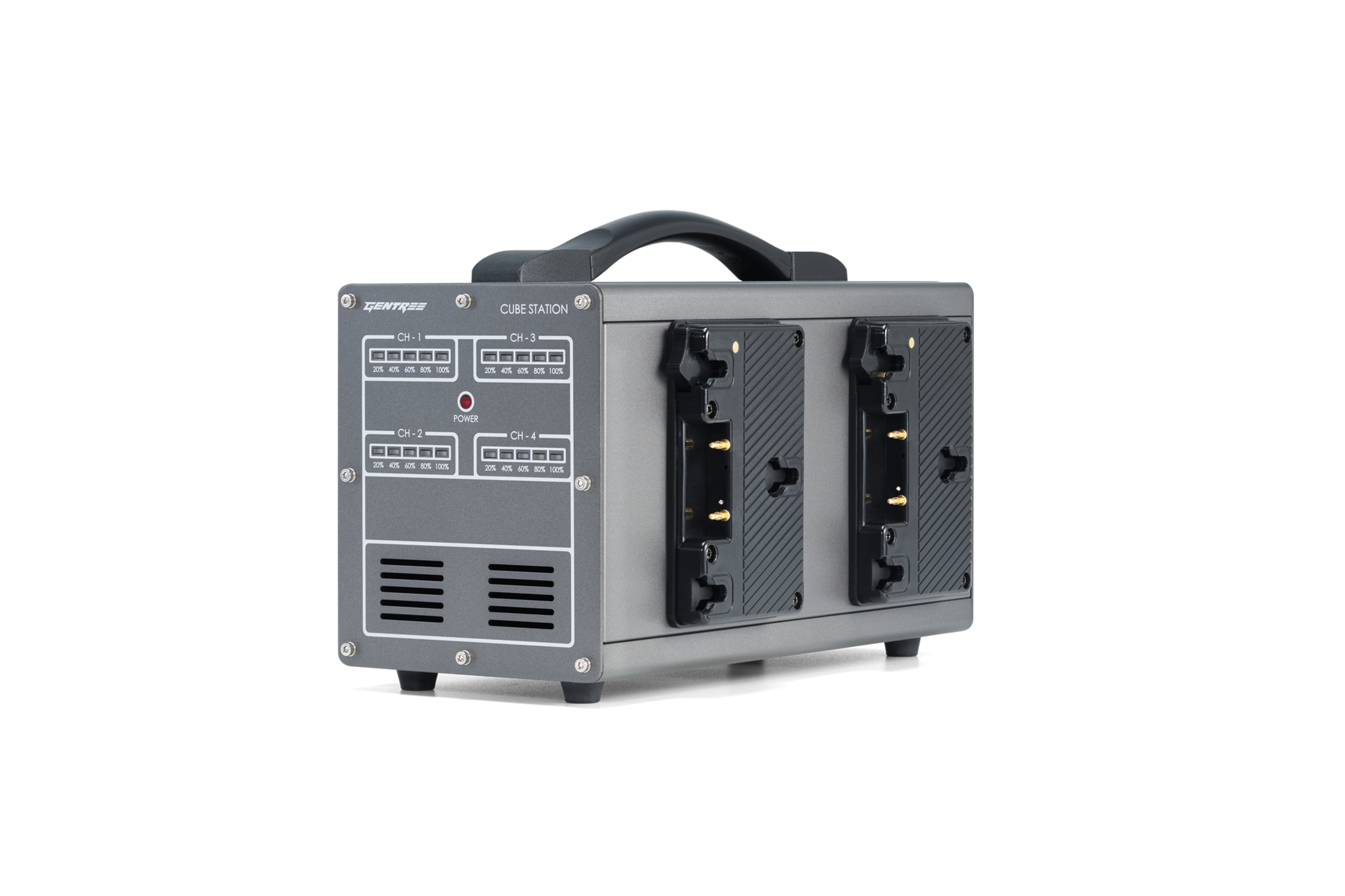 GENTREE 4-Channel Simultaneous Fast Charger for Gold-Mount battery (6A)