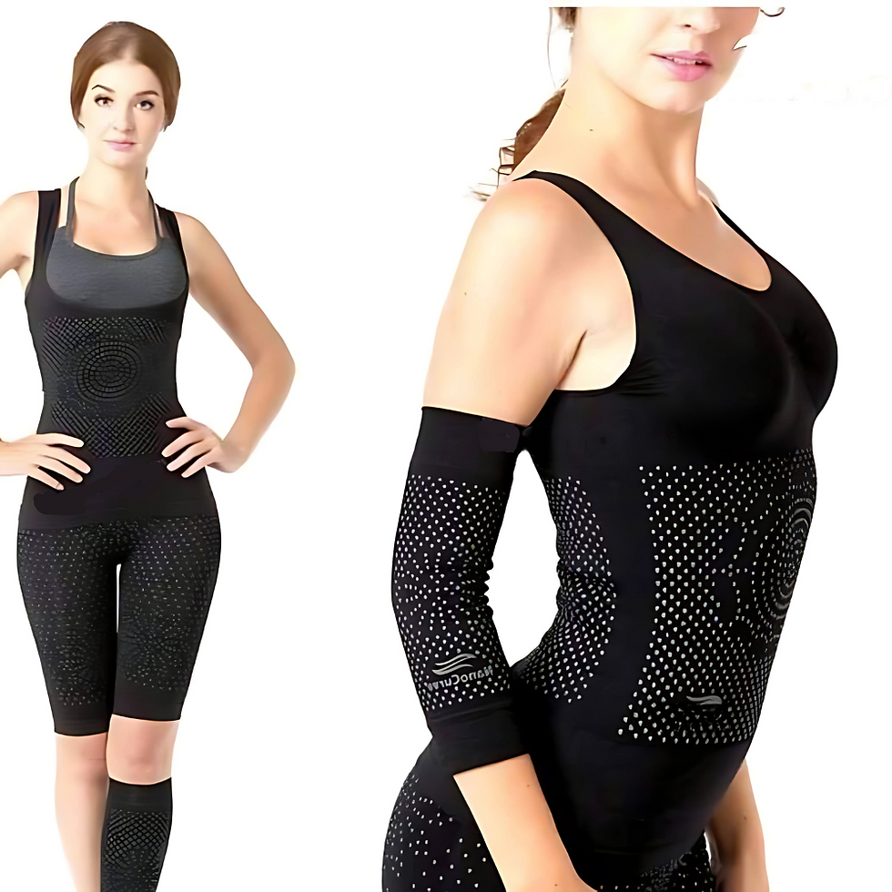 縮圖：66 BION S-Shape Far Infrared & Negative IONS Slimming Body Shaper Shapewear Burn